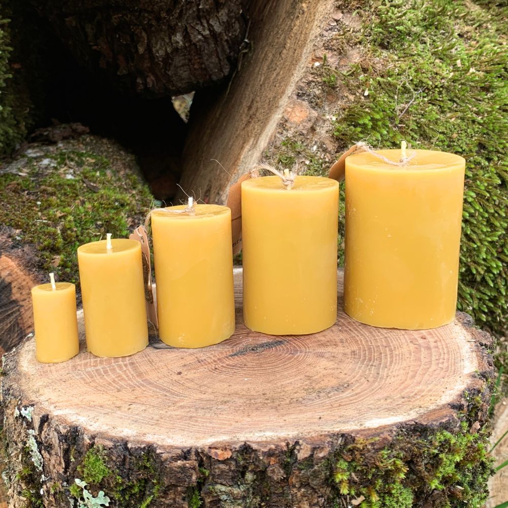 Velas Pilars - Cera de abeja 100% pura